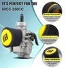 NIBBI PE17mm/19mm/22mm/24mm/26mm/28mm Flange Carburetor With Carb Jets Foam Air Filter Cleaner for Honda Yamaha Scooter Motor