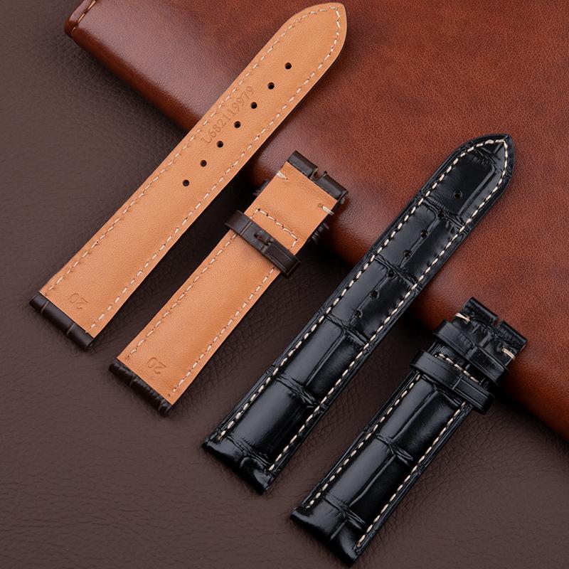 Soft Cowhide Leather For Longines Strap Masters Collection L3 L4 L2.628/L2.673 Watch Band Butterfly Buckle 19 20 21 22mm Belt