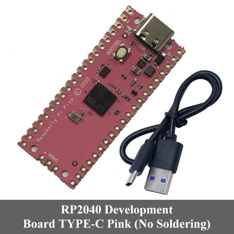Плата разработки микроконтроллера Raspberry Pi Pico RP1111 с двумя ядрами, интерфейс Micro USB, компактный размер, мощная плата микроконтроллера