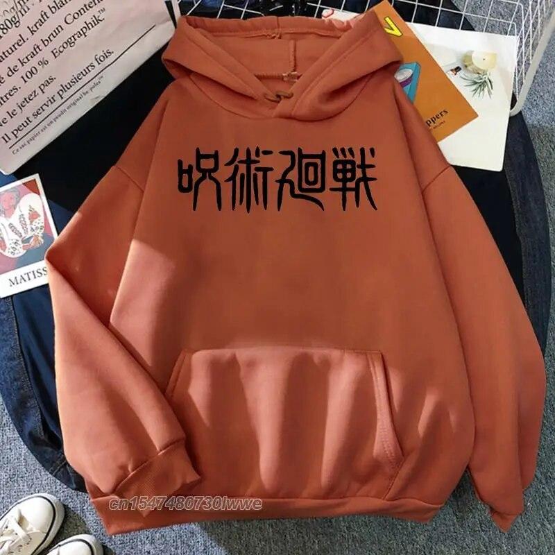 Jujutsu Kaisen, японский аниме-принт, унисекс, толстовка с принтом, корейские повседневные аниме-худи, осенняя теплая толстовка в стиле Харадзюку для парней