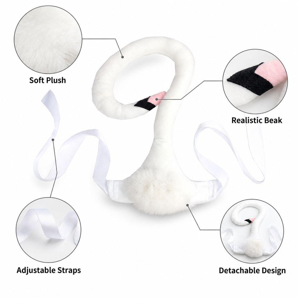 Detachable Swan Costume Prop Swan Shaped Animal Performance Prop Children's Day Show