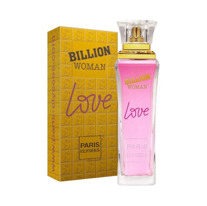 Paris Elysees Billion Woman Love Classic Collection Perfume Created in France Eau de Toilette Natural Spray Perfume for Women 100ML (3.3fl.oz.)