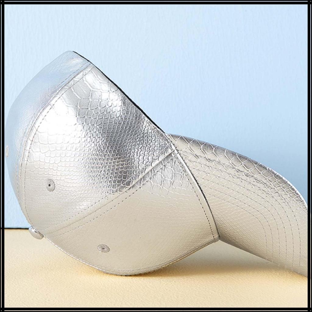 Шапка с узором змеи Стильная кепка Простая Модная Крутая CZ073 [Белый Клык] Мужская Женская (Серебряный)