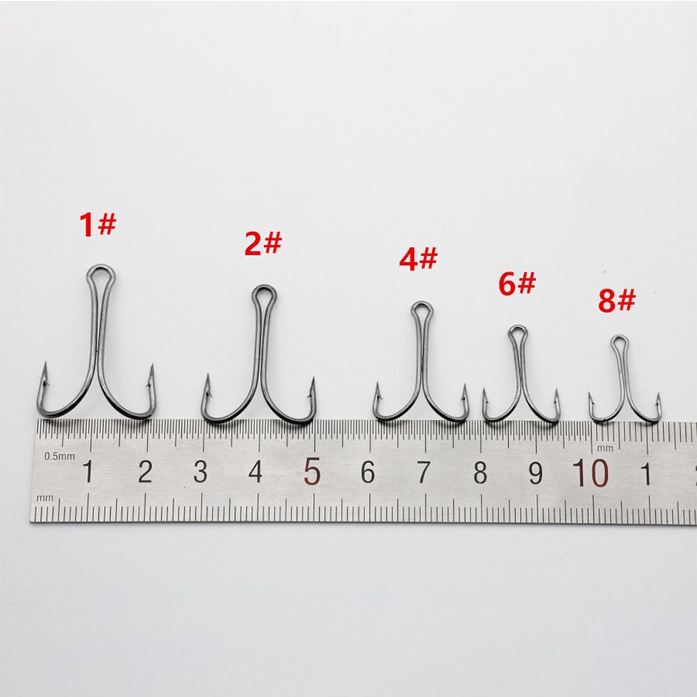 Perforated Size 1 2 4 6 8 Durable Head Jig Bass Fishook Fly Tying  Fish Bait Double Fishing Hook