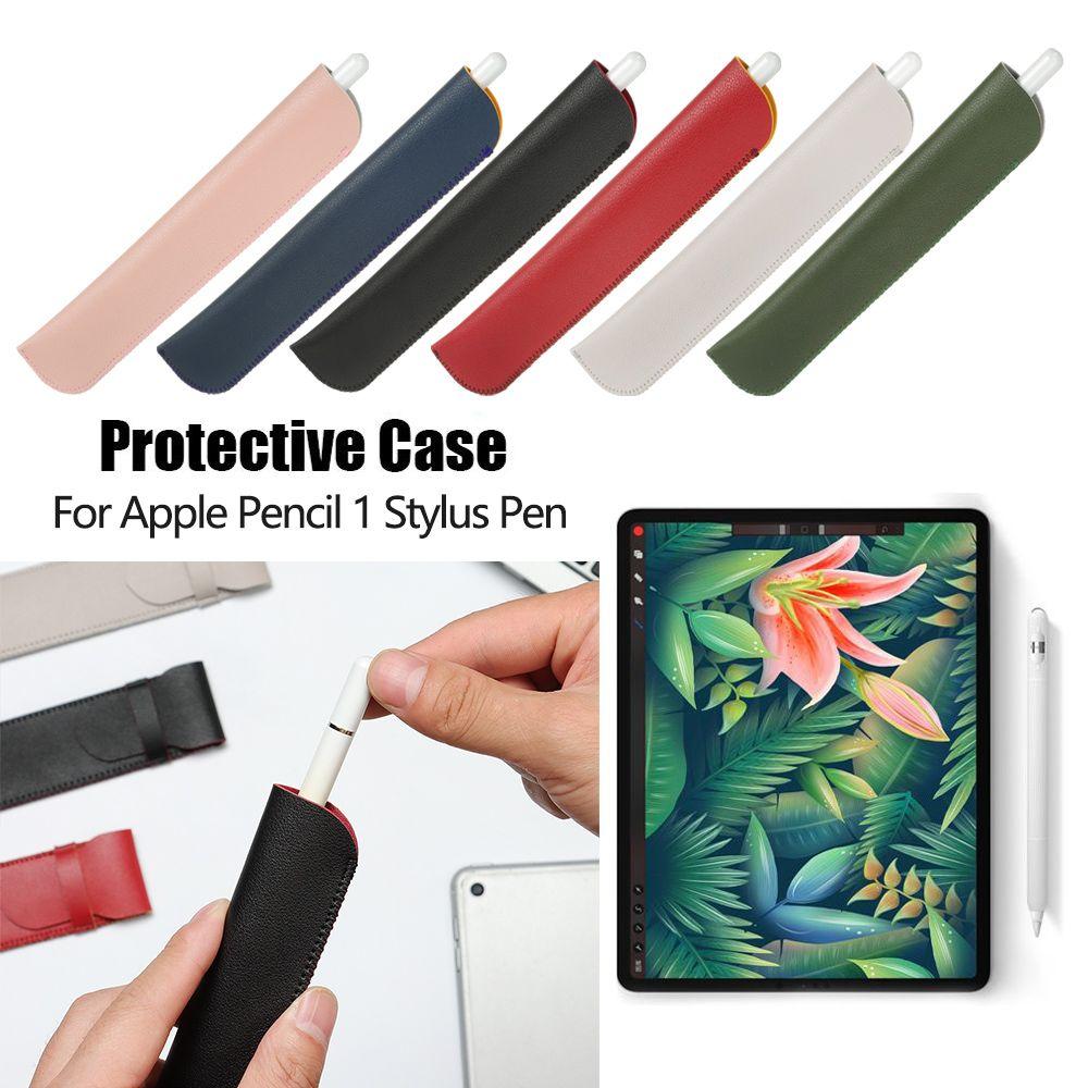 PU Leather Portable Protective Pouch Touch Covers For Apple Pencil Bags Stylus Pen Cover Pen Bag
