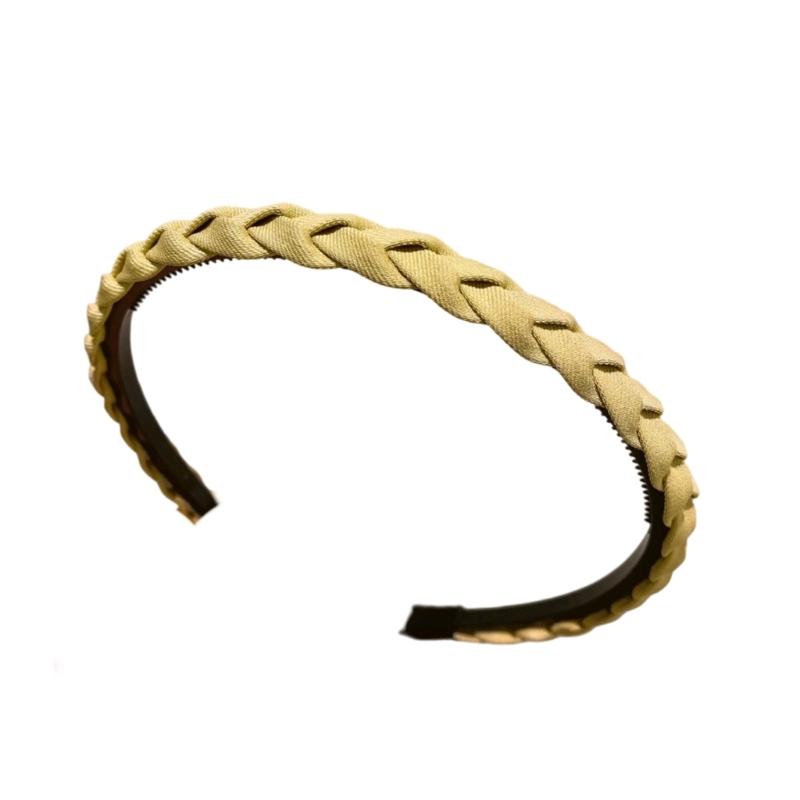 Надежная заколка-ободок для волос с захватами и плетеным дизайном для ежедневного ухода за кожей, тренировок и макияжа. Контроль непослушных волос. Остается на месте.