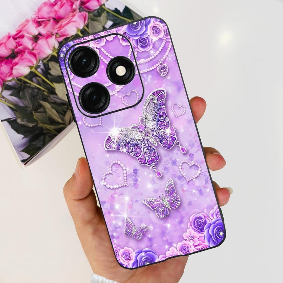 Чехол для Tecno Spark 20C BG7n BG7 Стильный окрашенный чехол Мягкий ТПУ Матовый чехол для телефона Для Tecno Spark 20 Pro Plus Spark20 20C Бампер