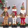 Retractable Snowflake Santa Doll Christmas Decoration for Hotels and Malls