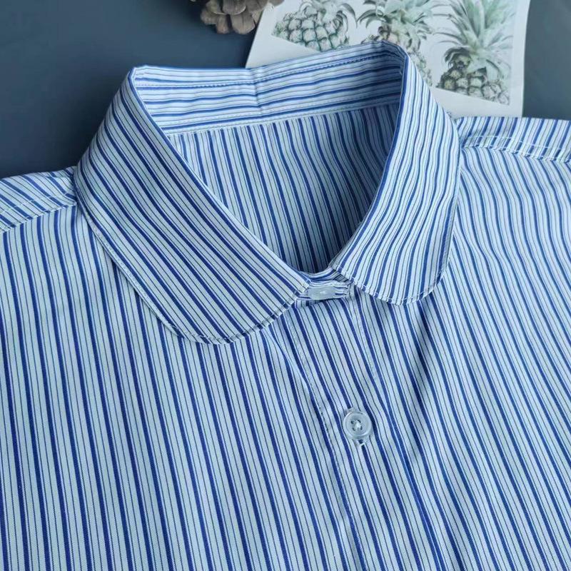 24 Years Old Versatile Shirt Collar Pointed Collar Striped Fake Collar Women'S Shirt Collar Men'S Fake Collar