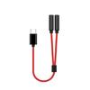 USB Type C на 3,5 мм двойной female адаптер для наушников USB C на звуковой донгл кабель-шнур преобразователи передачи сигнала для Mobi