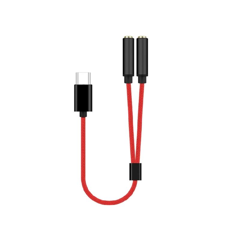 USB Type C на 3,5 мм двойной female адаптер для наушников USB C на звуковой донгл кабель-шнур преобразователи передачи сигнала для Mobi