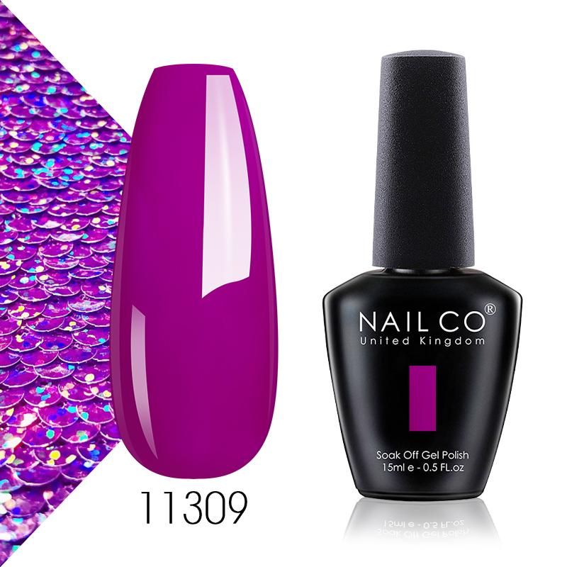 NAILCO 15 мл летний очевидный свежий флуоресцентный цветной гель-лак для дизайна ногтей, блестящий маникюрный набор, УФ/светодиодный гель для ногтей
