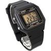 Casio Standard Digital Men's Watch W-217H-9AV Black Gold LCD Overseas Model