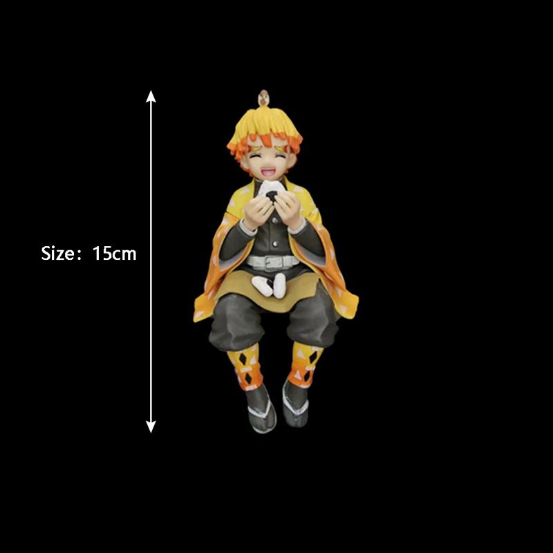 Фигурка премиум-класса Аниме Танджиро Агацума Зеницу Ешь рисовые шарики ПВХ Фигурка