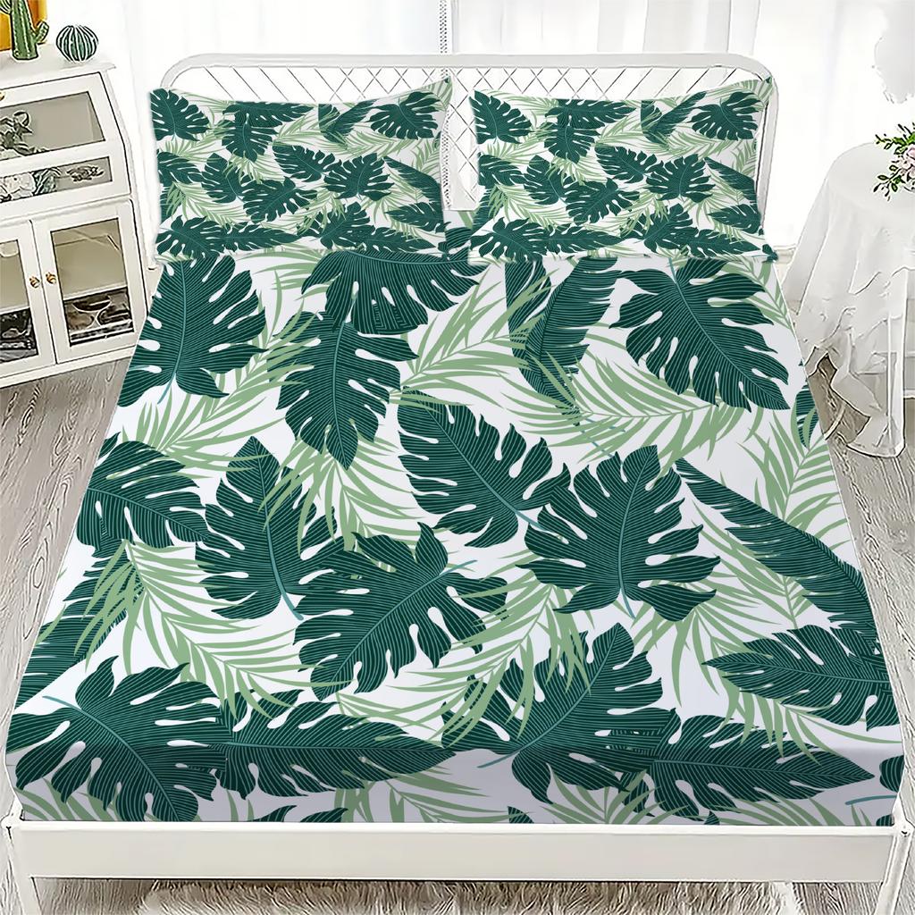 Комплект простыней с 3D цветочным принтом, натяжные простыни с 1/2 наволочками, на заказ, подходит как для мальчиков, так и для девочек, декор