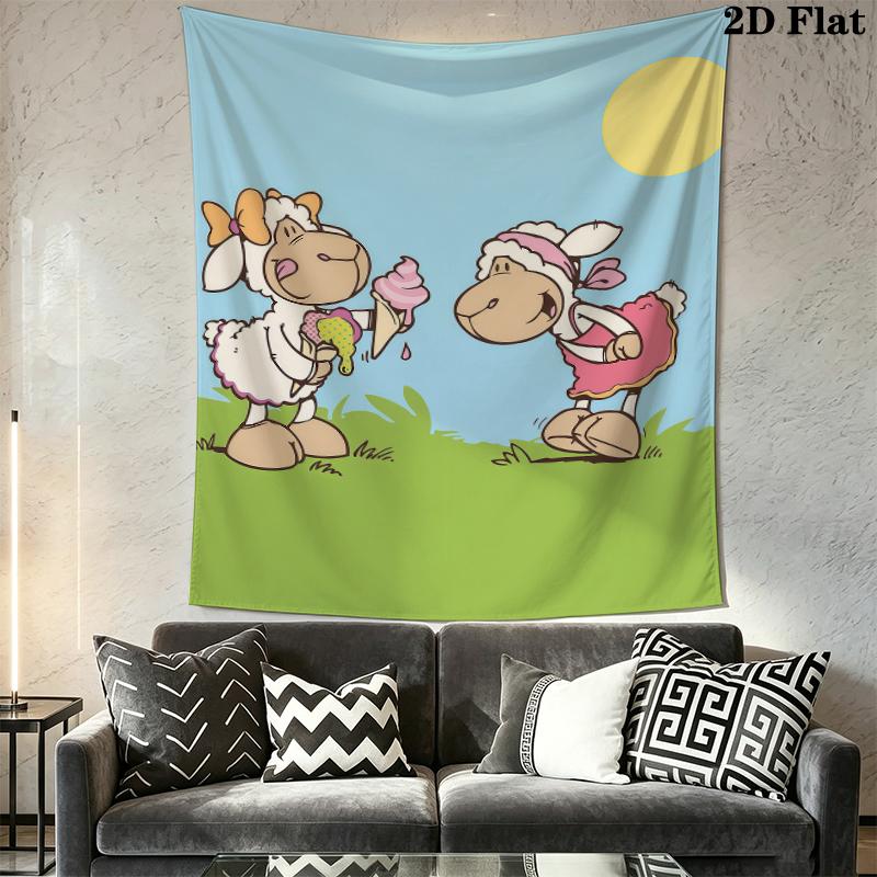 Jolly Logan Wall Tapestry Aesthetic Wall Hanging Printed Fabric Blanket Decorative Tapestries for Bedroom Living Room Home Decor