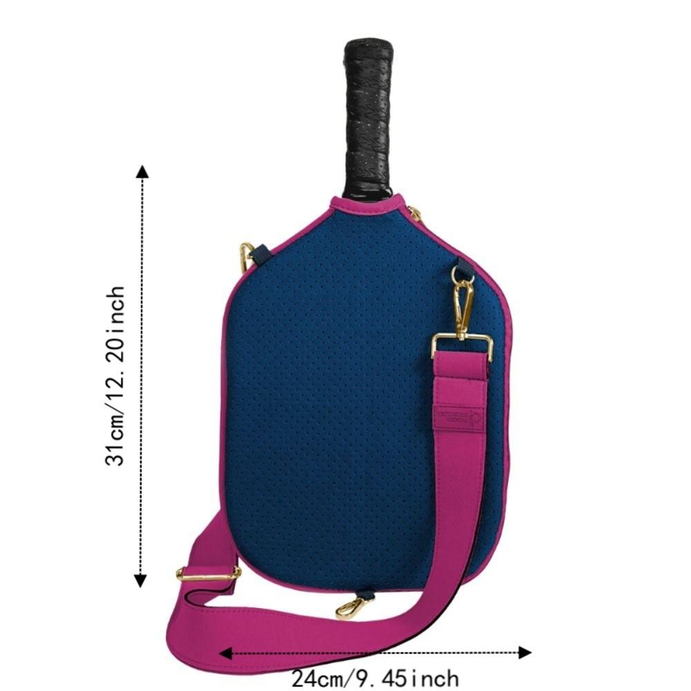 Water Resistant Pickleball Crossbody Bag Neoprene Paddle Protective Case Tennis Court