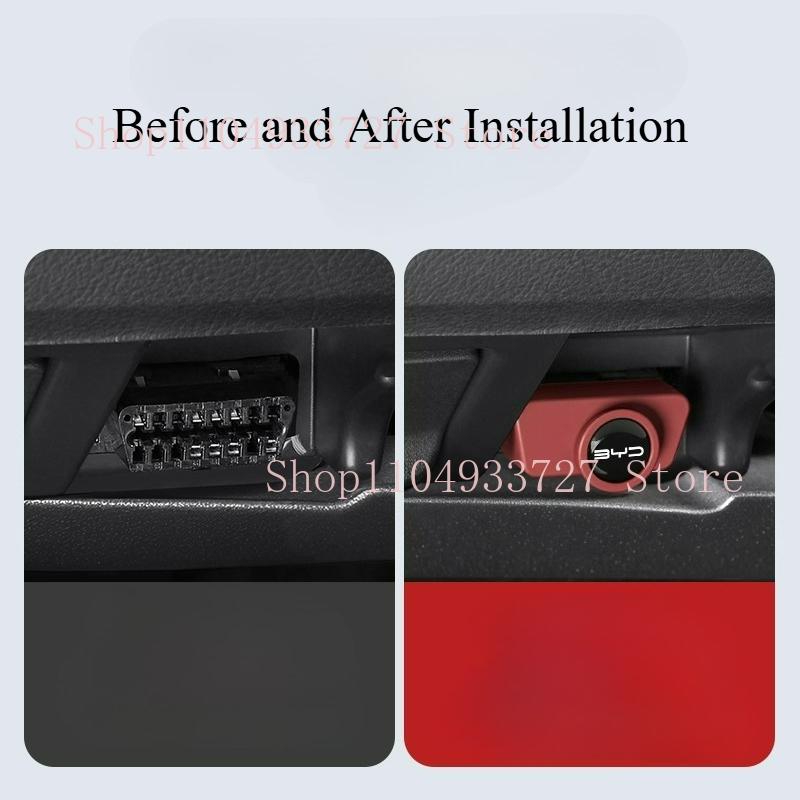 Для BYD Sealion 7 Sea Lion 07 EV 2024 2025 Защитная крышка порта зарядки OBD Водонепроницаемая и грязеотталкивающая Аксессуары для интерьера