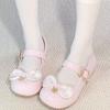 Fashion Spring New Coarse Heel Single Shoes Women's Fashion Round Head Shallow Bow Anti-slip Wear-resistant Mary Jane Shoes