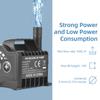 Submersible 12V Water Pump 8 Levels Adjustable 0-700L/H  Fountain Pump with 0-9.8ft Lift, DC Female Plug and Suction Cup Base