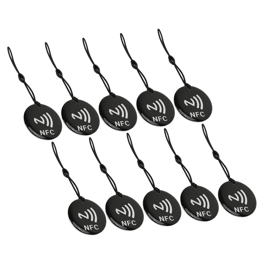 10 шт. NFC-карта 8 Кбит Хранение 13,56 МГц 106 Кбод Перезаписываемая метка доступа Водонепроницаемая IC-карта