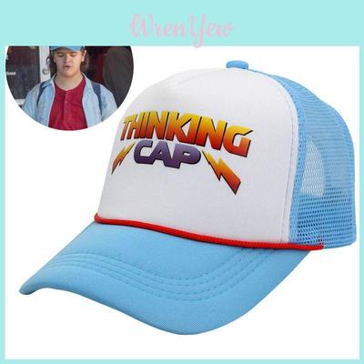 Бейсболка Stranger Things Thinking Cap в стиле ретро с уникальным дизайном, ограниченная серия, регулируемая, подходит для мужчин, женщин и детей.