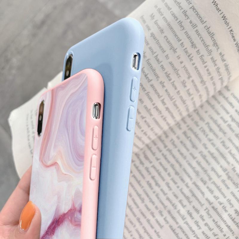 Fashion Marble Soft Silicone Case For Xiaomi Redmi Note 13 Pro 13C Samsung A35 A55 M35 M34 iPhone Huawei Honor 200 Camera Protective Shockproof Cover