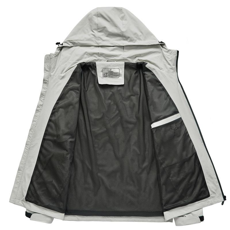 Весна и осень Новая мужская куртка свободного покроя с капюшоном большого размера свободное мужское пальто