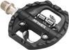 Педали TacoBey MTB для горного велосипеда с двойной платформой, совместимые с Shimano SPD Mountain Clipless с 3 подшипниками уплотнений, легкие педали из нейлонового волокна для велосипеда