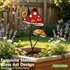 Metal Plant Inserts Colorful Planter Insert Stake, Double-Sided, Flower Pot Decor Yard Stakes Insect Animal Stake for Pots Bed Decoration Garden