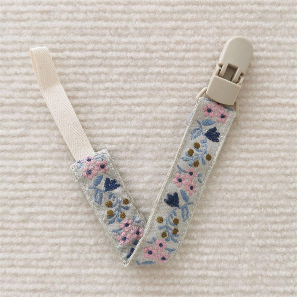 Регулируемый держатель для пустышки в этническом стиле, держатель для соски, клипсы, детская ткань, цепочка для пустышки для малышей