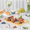 Разделочная доска с бамбуковыми канавками, дизайн доски для мясных закусок, доска для сыра, сервировочный поднос для дома