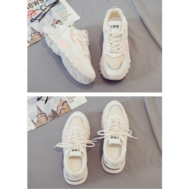 Женская повседневная обувь, обувь с толстой подошвой и тонкой сеткой, дышащая спортивная обувь