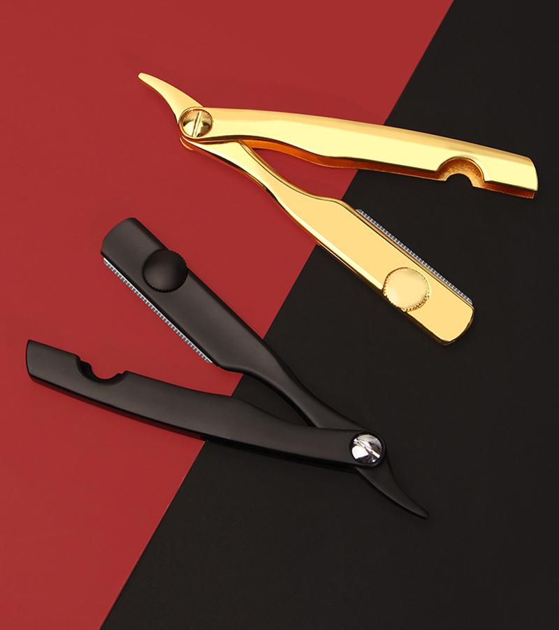 Men Professional Manual Shaver Straight Edge Stainless Steel Barber Razor Folding Shaving Shave Barber Trimmer