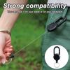 Retractable Keychain with Steel Wire Rope Carabiner Badge Reel Holder Clip Key Ring Heavy Duty Outdoor Camping Climbing Anti-lost Buckle