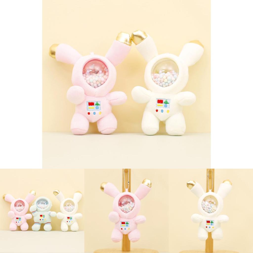 Adorable Astronaut Plush Keychain Cute Space Bunny Doll Creative Bag Charm