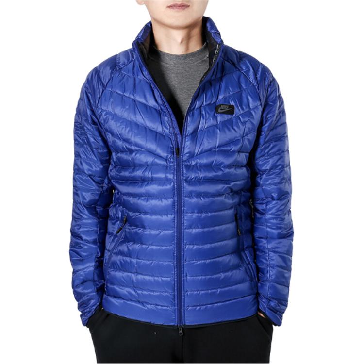 Nike Мужские пуховики Синий Воротник-стойка Умеренный Другое 693530-455
