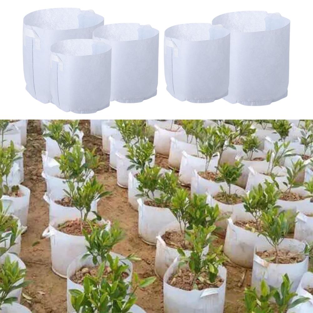 Eco-friendly Aeration Container Thickening Grow Bag Round Fabric Pots Root Container Plant Pouch