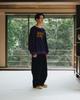 ANGLAN Terry Embroidered Pullover - Purple