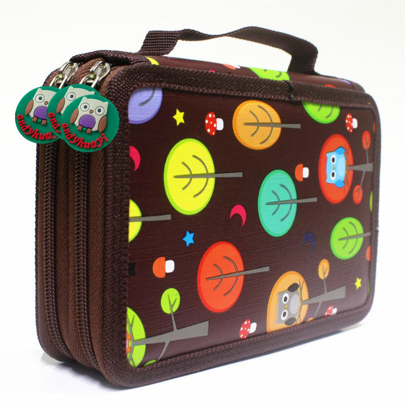 Многосекционный красочный студенческий пенал-бокс для карандашей и маркеров большой вместимости, для эскизов и рисования, для кистей, канцелярский