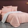 Sarev Rola Salmon 160*220 Cm (62 X 86 Inches) Single Size Double Sided Usable 100% Cotton Duvet Cover Set