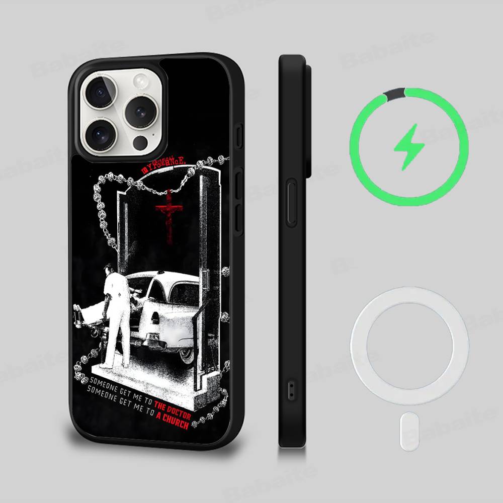 My Chemical Romance Phone Case For IPhone 17 16 Pro Max 15 14 Plus 11 13 12 Shockproof Magnetic For Magsafe Cover
