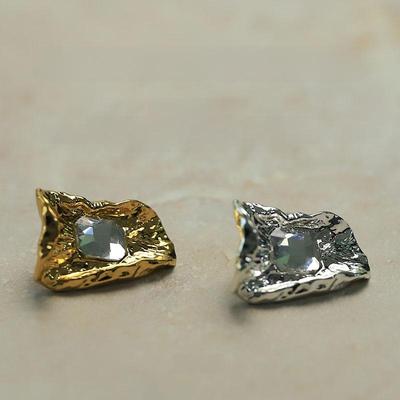 Пуговицы из металла с бриллиантами и драгоценными камнями Yi Sen Gold/Silver для пальто/курток в европейском и американском стиле