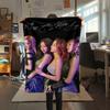 1 шт. Фланелевое одеяло с принтом BLACKPINK, Высокое качество, Для всех сезонов, Декор для дома, Тепло и уют, Идеально для рождественских подарков