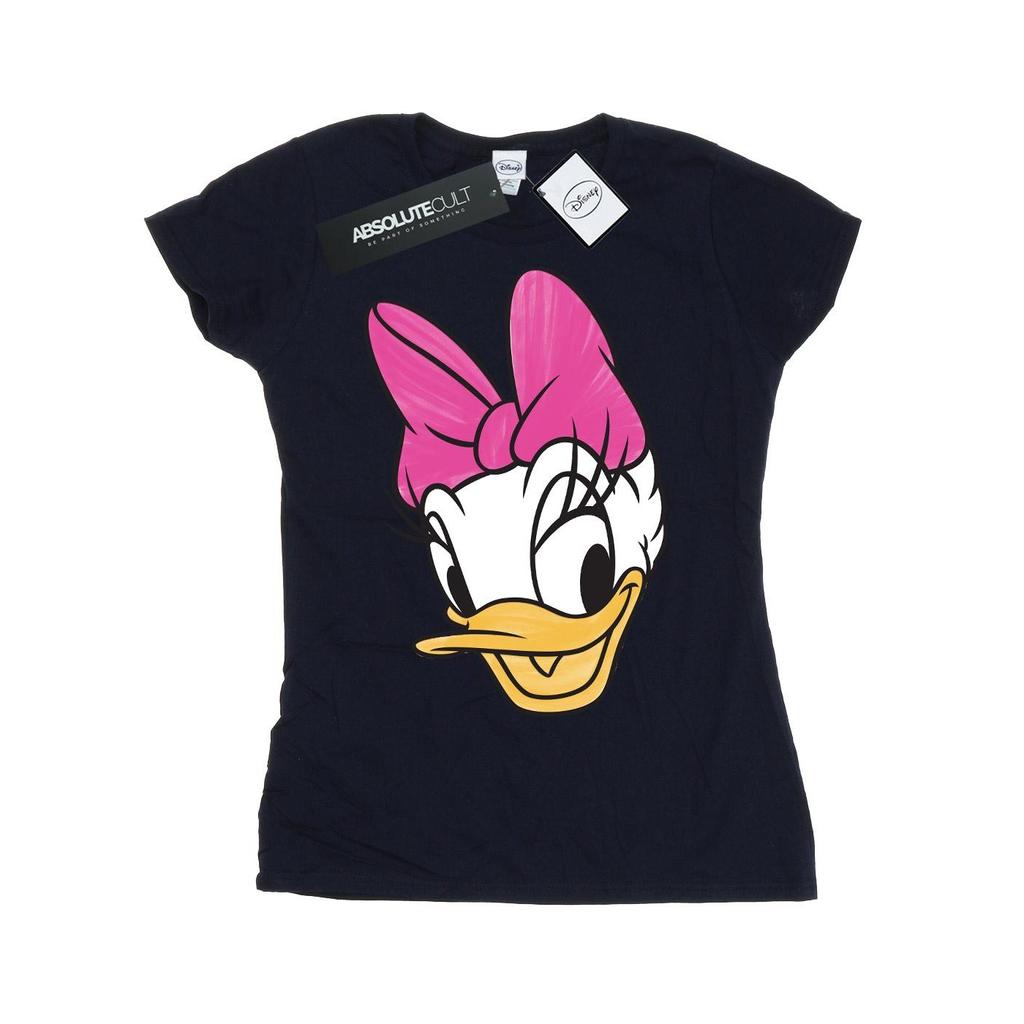 Disney Womens/Ladies Daisy Duck Head Painted Cotton T-Shirt