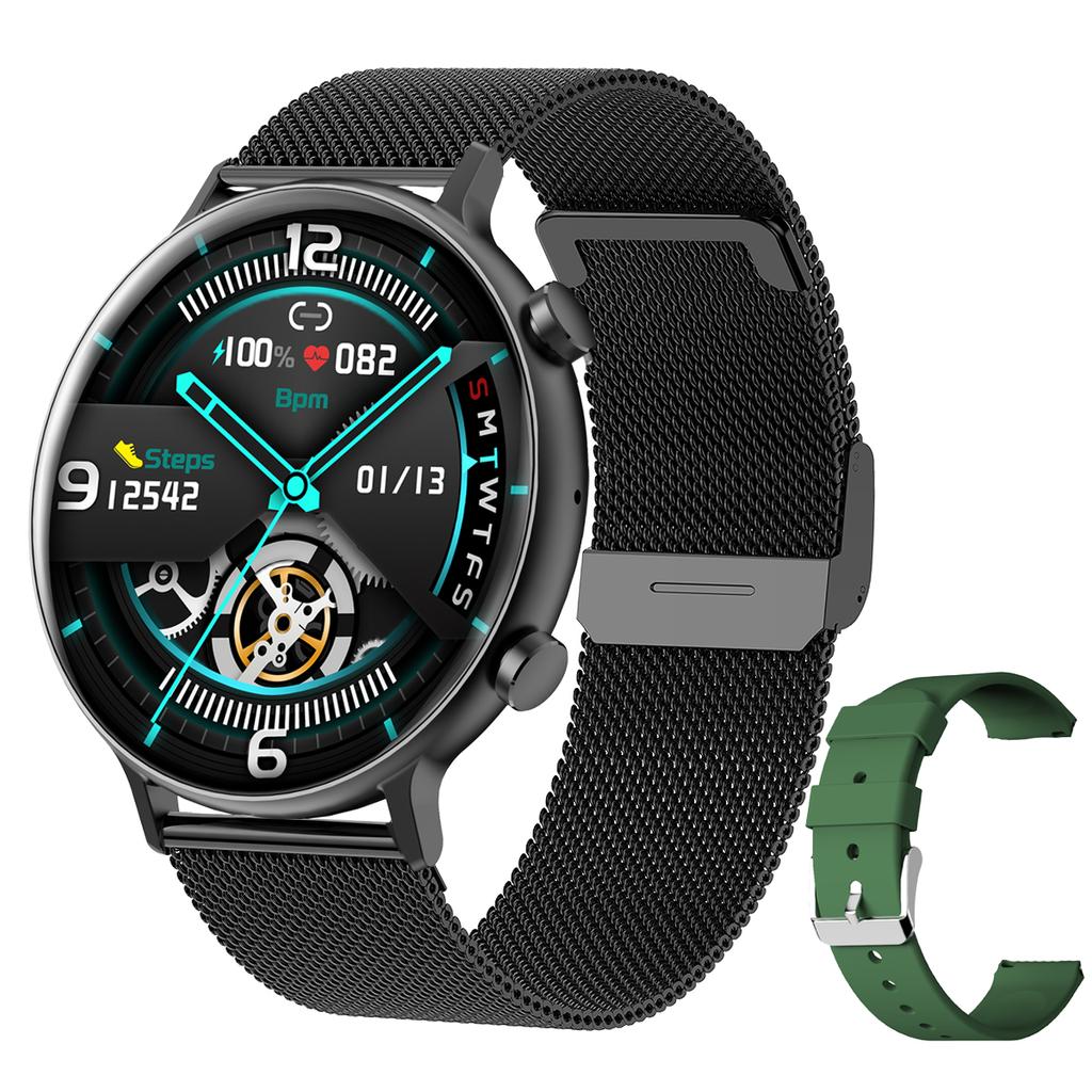 Chibear Ecg + Ppg Bluetooth Call Smart Watch Women Ip67 Водонепроницаемый монитор сердечного ритма Men Smartwatch для Samsung Galaxy Active