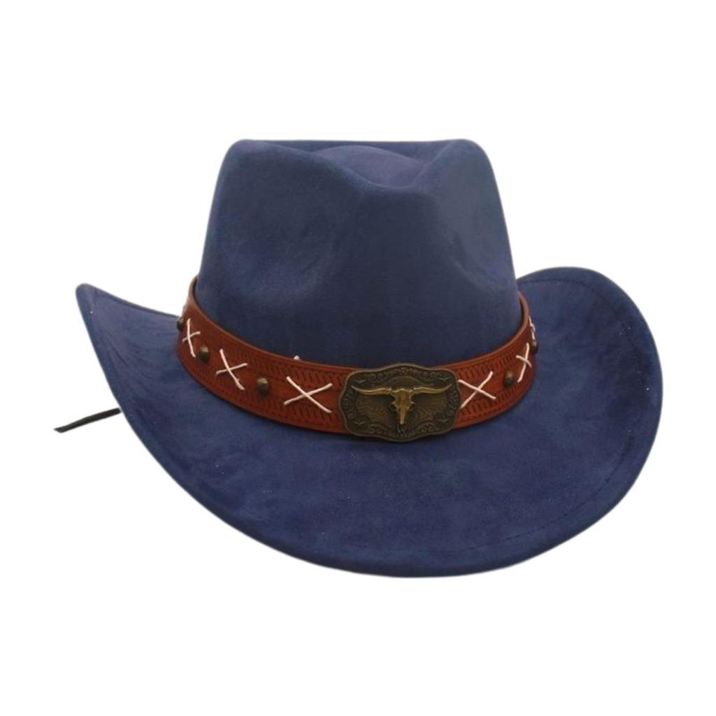 Newwestern Cowboy Hat Resort Style Performance Stage Jazz Hat Men And Women Niche Ethnic Style Top Hat