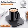 USB Cup Warmer Coffee Milk Tea Water Mug Heater Temperature Adjustable Heating Coaster For Home Office Winter Automatic Heating