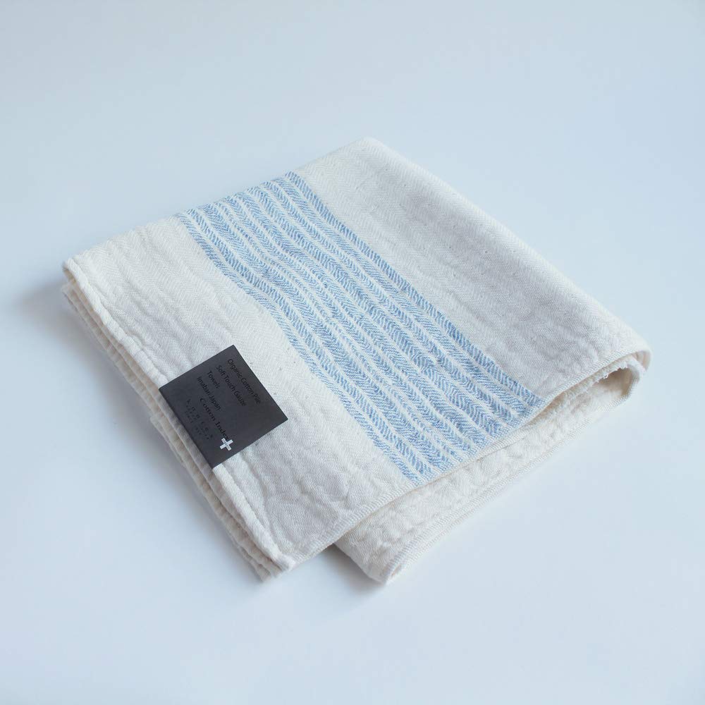 Полотенце Imabari Contex Flax Line, Банное, Синее,