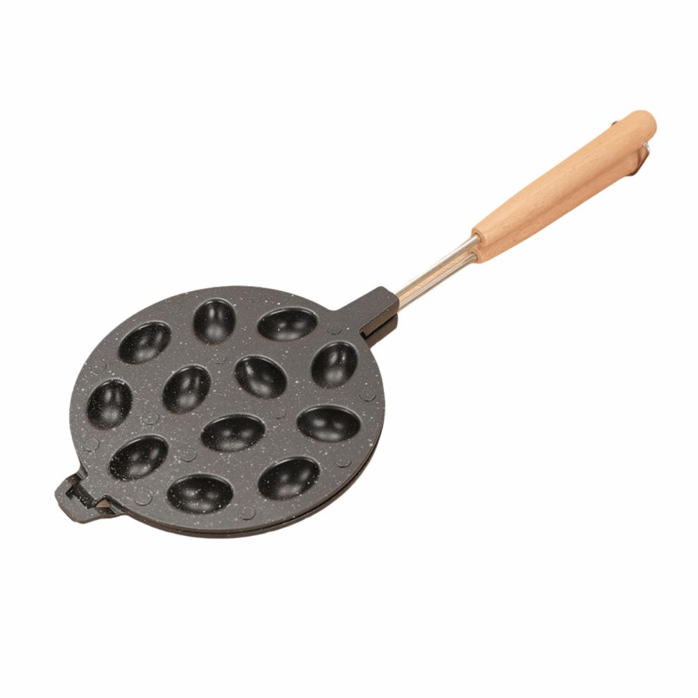 7/12/16 Holes Egg Tart Mold Long Handle Walnut Cookie Maker Mini Muffins Baking Mold Home Bakery